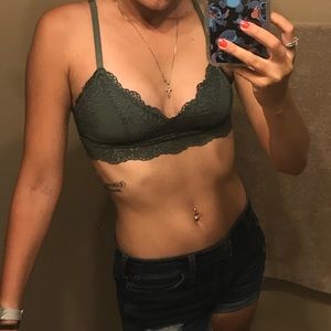 Green Lace Bralette